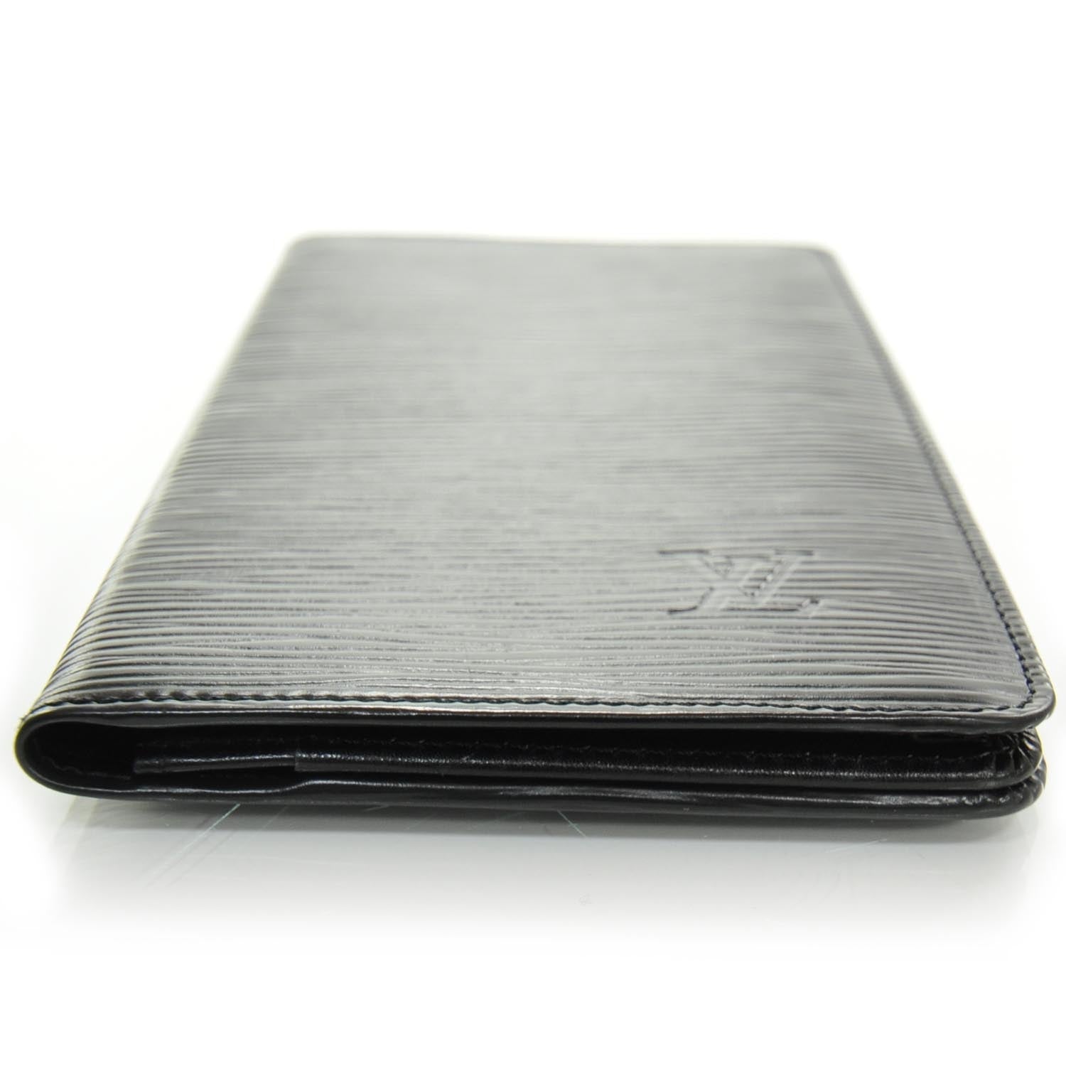 Louis Vuitton Epi Checkbook Wallet Black 4 of 7
