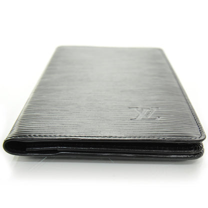 Louis Vuitton Epi Checkbook Wallet Black 4 of 7