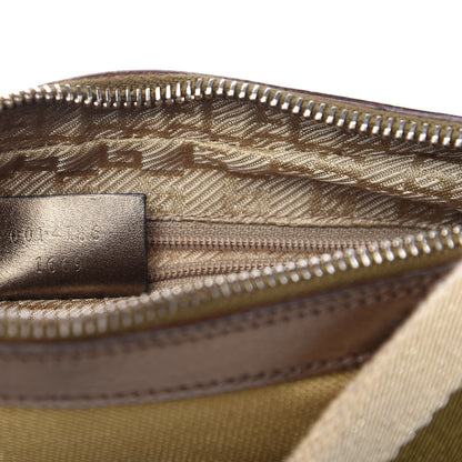 Gucci Metallic Canvas Web Hobo Beige Bronze 9 of 9