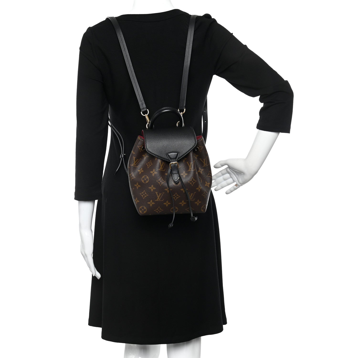 Louis Vuitton Monogram BB Montsouris NM Backpack Black 2 of 14