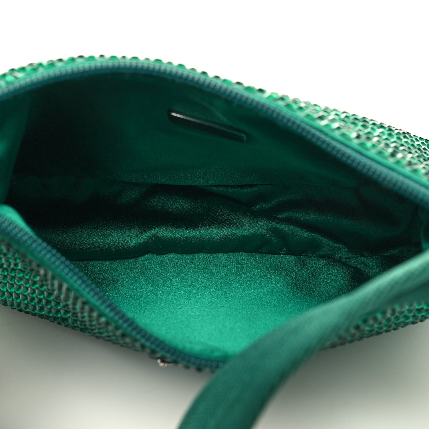 Prada Satin Crystal Mini Re-Edition 2000 Bag Mango 5 of 10