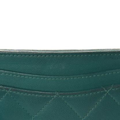 Chanel Lambskin Quilted Card Holder Green 9 of 11