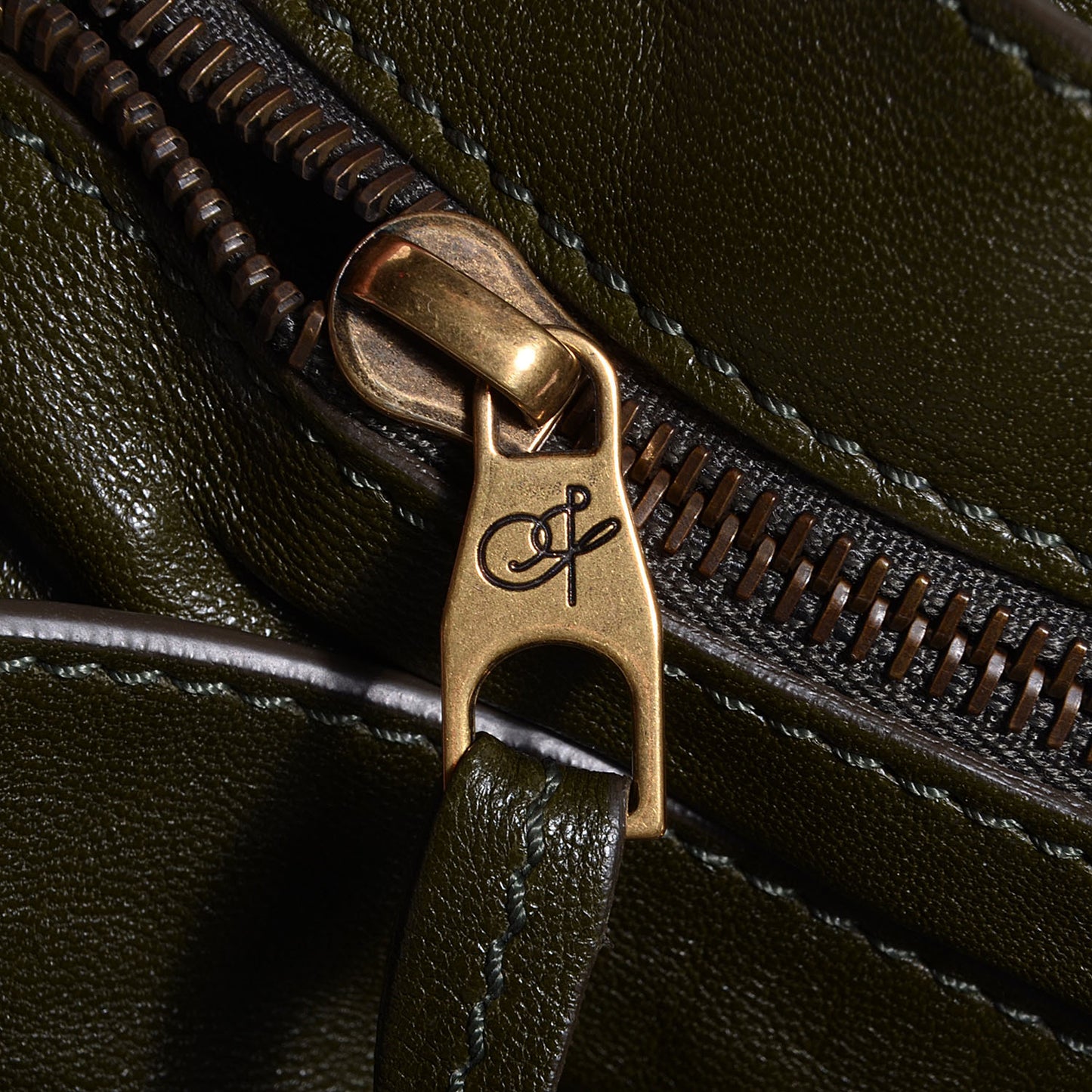 Lambskin PS1 Extra Large Satchel Military