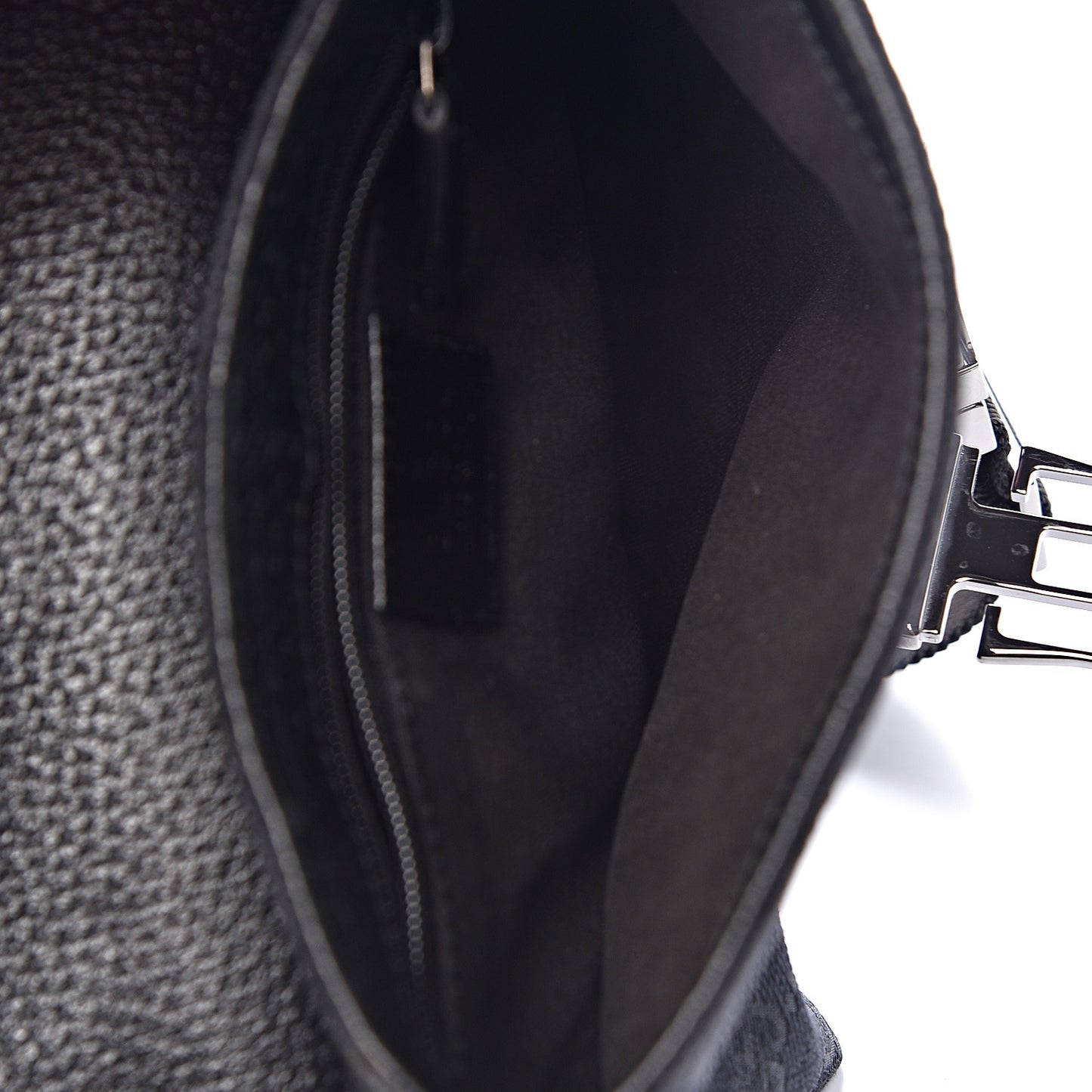 GG Monogram Web Buckle Belt Bag Black
