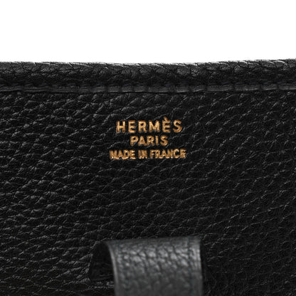 Hermes Taurillon Clemence Evelyne III GM Black 6 of 10