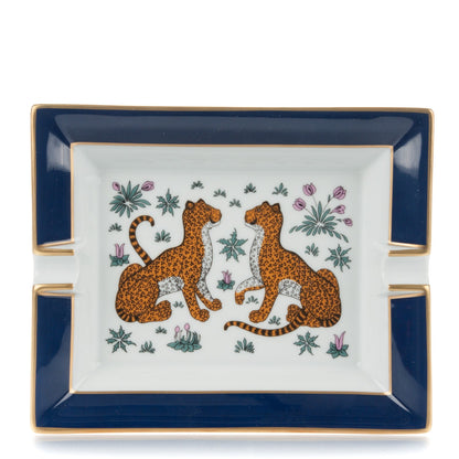 Hermes Porcelain Printed Les Leopards Ashtray 1 of 5