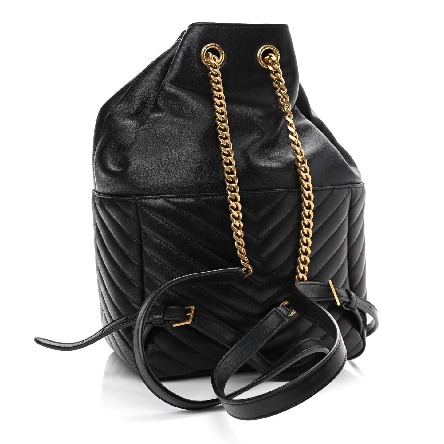 Lambskin Matelasse Monogram Joe Backpack Black