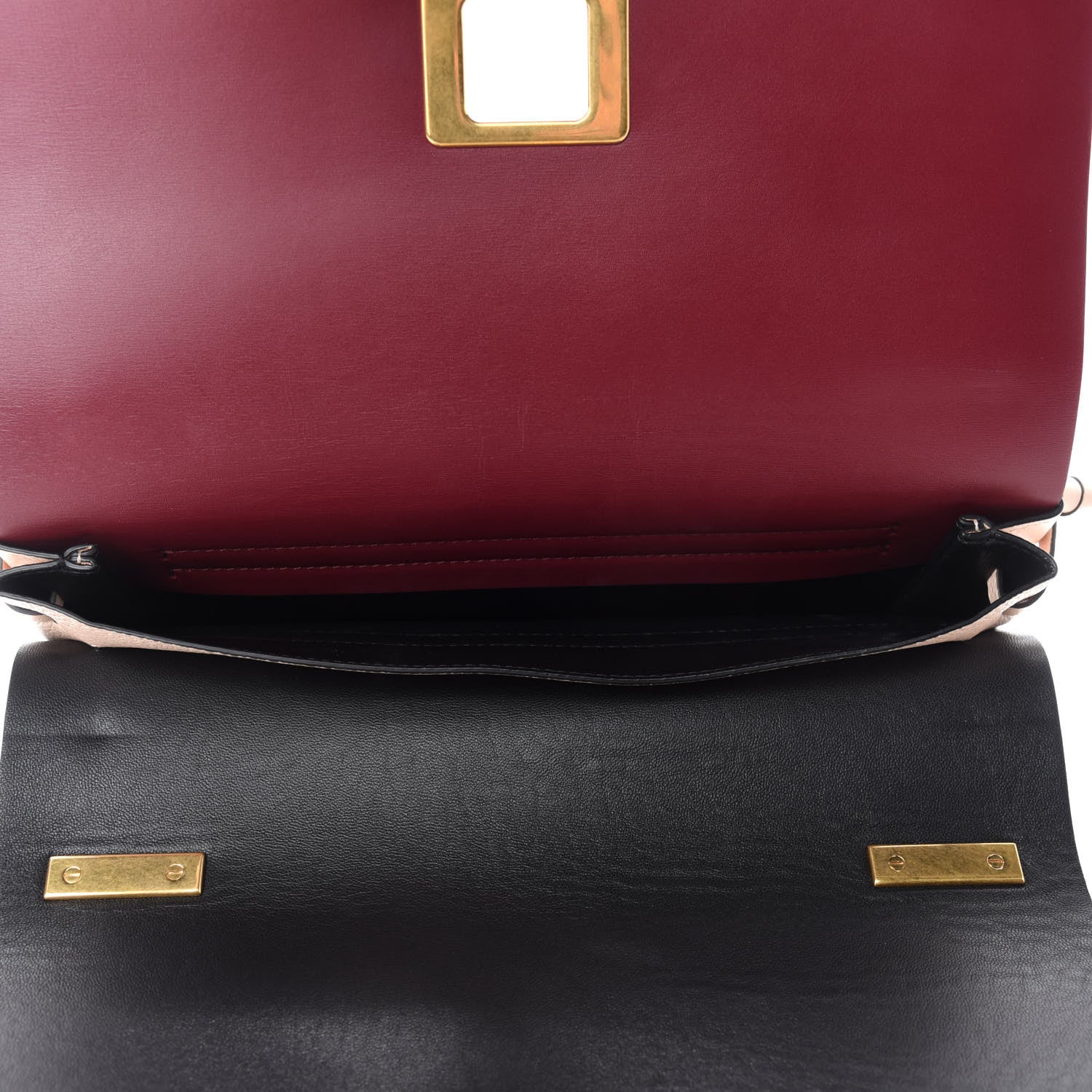 Valentino Garavani Smooth Calfskin Medium VRing Shoulder Bag Rose Cannelle Light Ivory Cerise 6 of 10