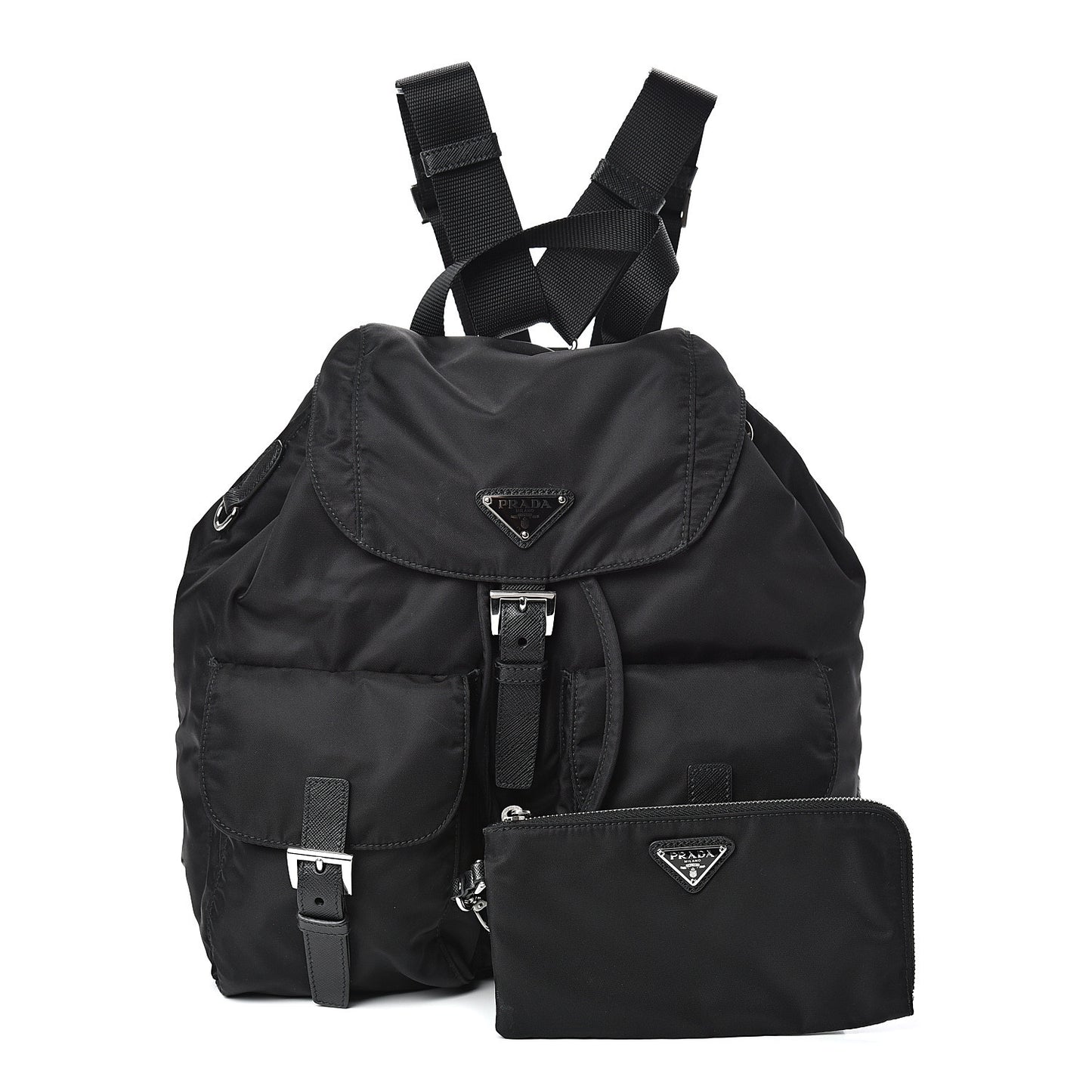 Nylon Vela Medium Backpack Black