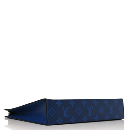 Louis Vuitton Monogram Eclipse Pochette Voyage MM Pacific Blue 4 of 9