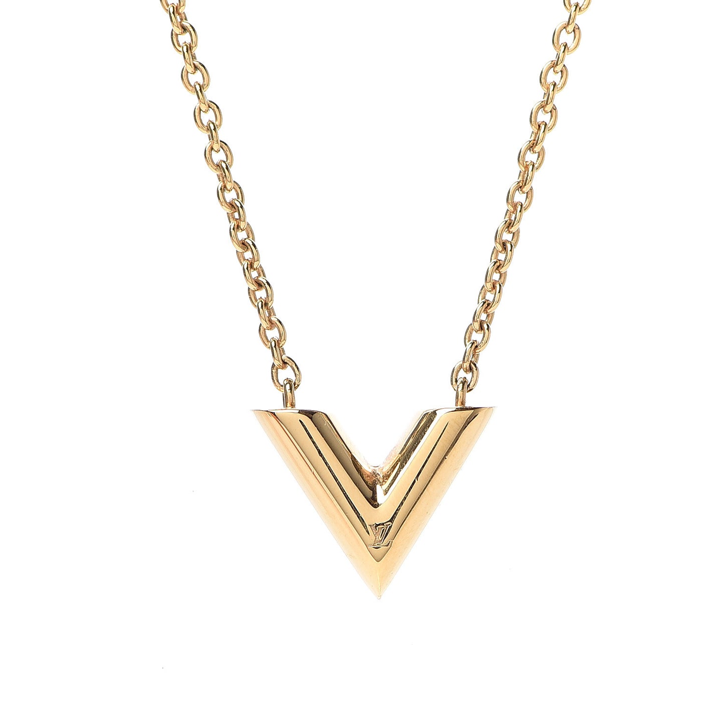 Essential V Necklace Gold