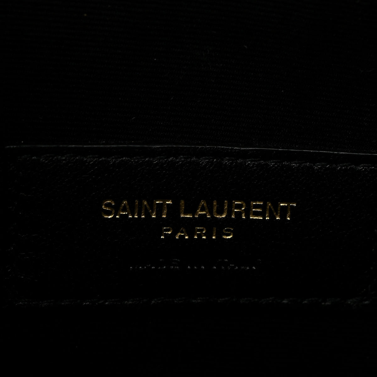 Saint Laurent Grain De Poudre Chevron Monogram Large Bill Pouch Light Sage 6 of 9