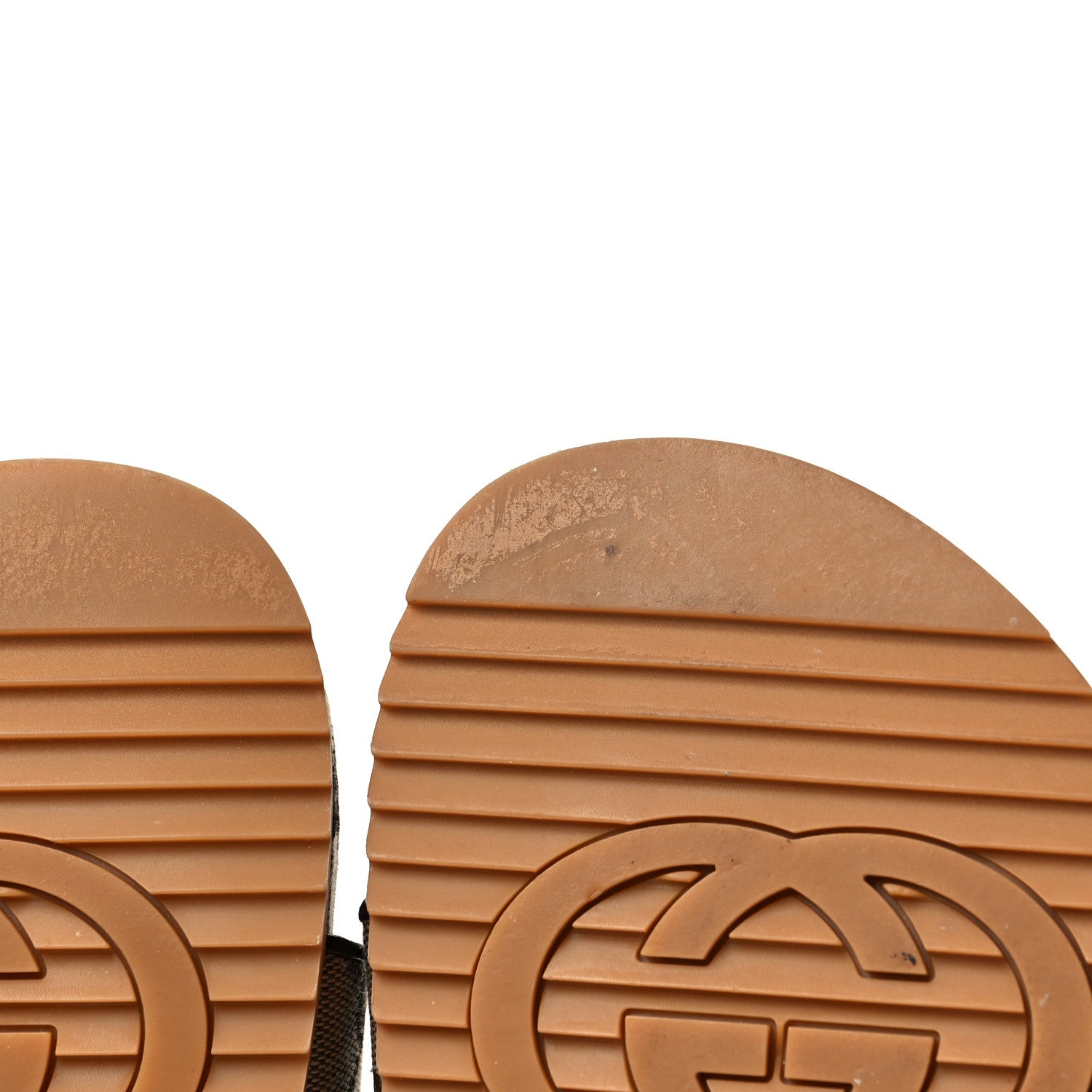 Gucci GG Monogram Lavaredo Eco Fabric Mens Slide Sandals With Straps 9 Beige Ebony Light Brown 9 of 11