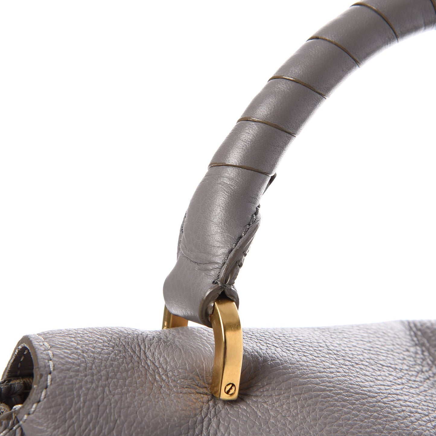 Calfskin Medium Marcie Top Handle Bag Cashmere Grey