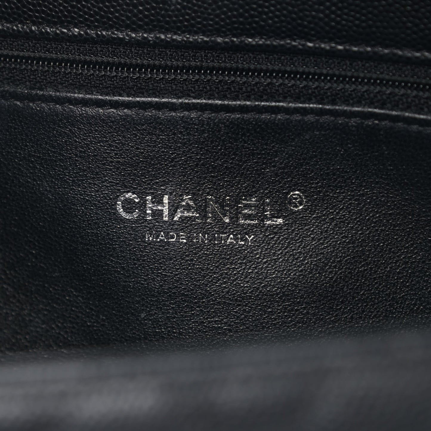 Caviar Lizard Quilted Medium Coco Handle Flap Black