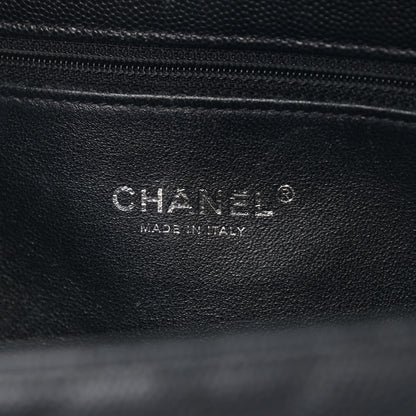 Chanel Caviar Lizard Quilted Medium Coco Handle Flap Black 5 of 13