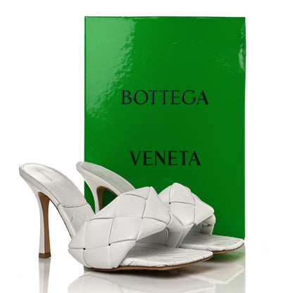 Bottega Veneta Nappa Maxi Intrecciato Lido Mule Sandals 41 Optic White 10 of 10