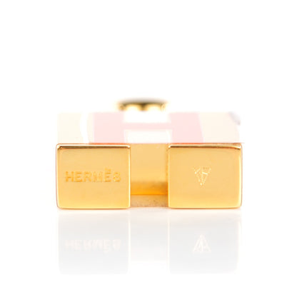 Hermes Laquer Cadenas Neon Lock Gold Orange 5 of 6