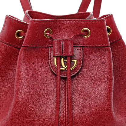 Gucci Piuma Lux Energy Medium Re(Belle) Convertible Bucket Bag Hibiscus Red 9 of 11