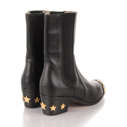 Chanel Calfskin Paris Dallas Boots 36 Black 4 of 7