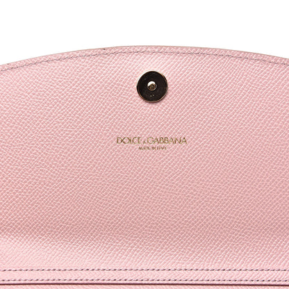 Dolce & Gabbana Dauphine Rose Print Wallet On Chain Pink 8 of 8