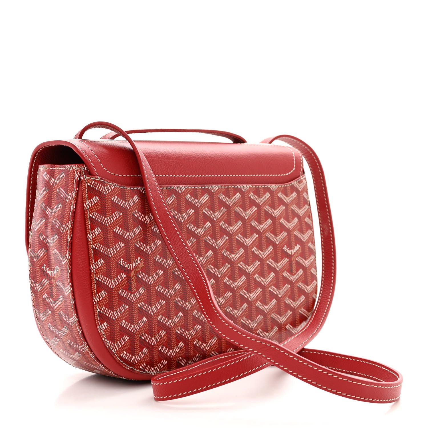 Goyard Goyardine 233 PM Shoulder Bag Red 3 of 10