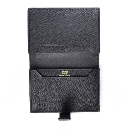 Hermes Epsom Bearn Card Holder Wallet Black 4 of 8