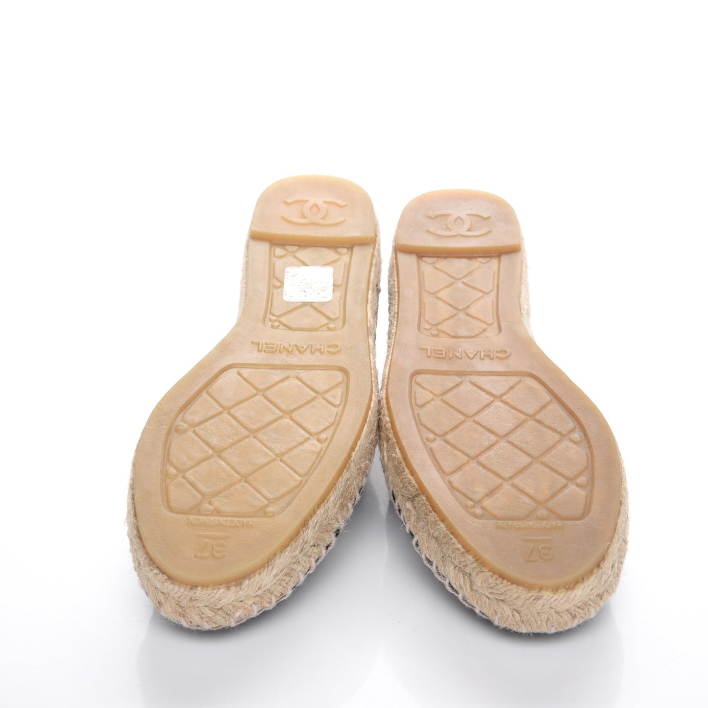 Lambskin CC Espadrilles 37 Black