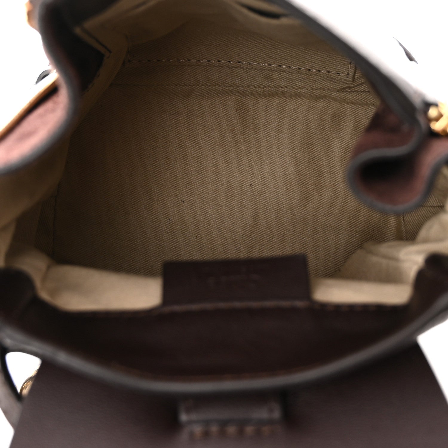 Chloe Suede Calfskin Mini Faye Backpack Carbon Brown 4 of 9