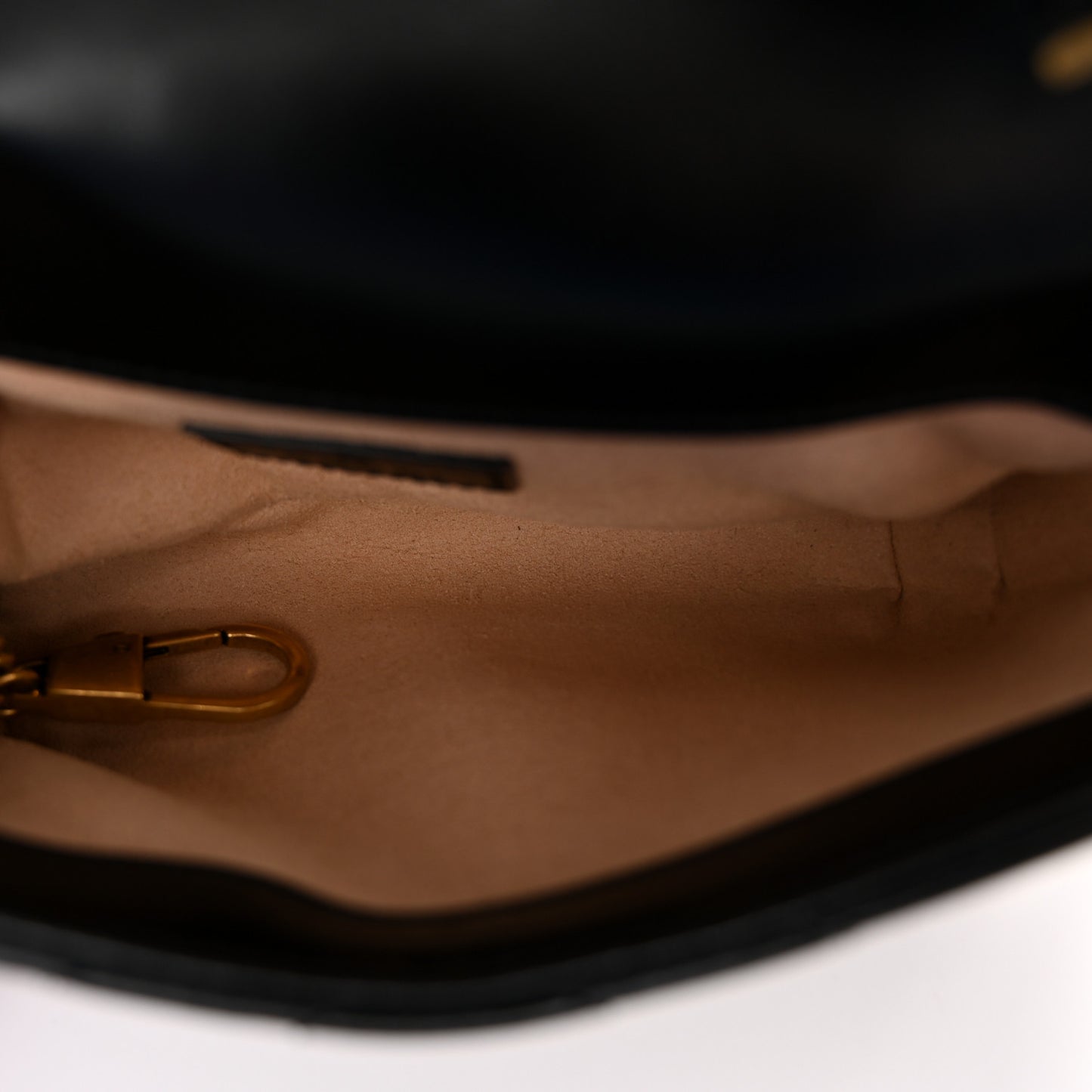 Calfskin Matelasse Super Mini GG Marmont Shoulder Bag Black