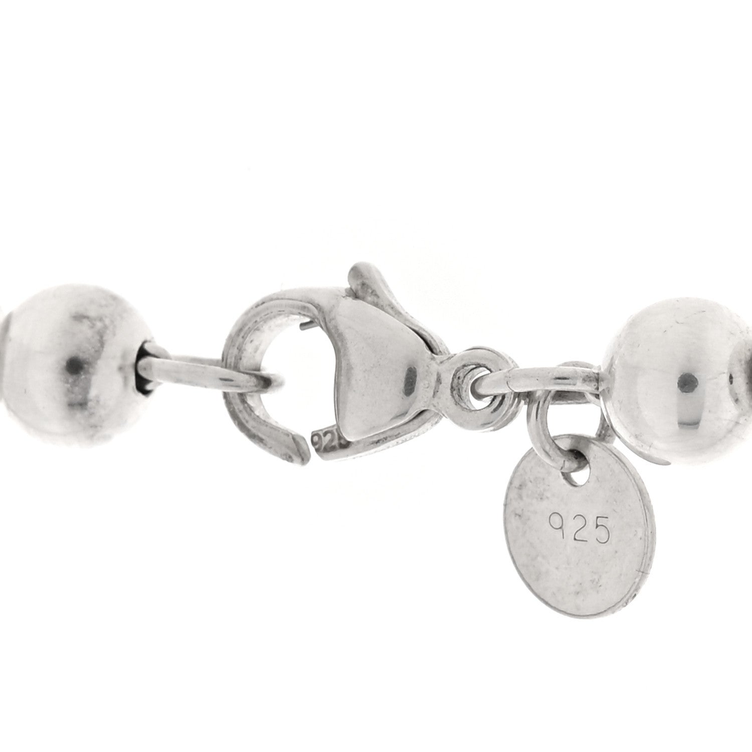 Tiffany Sterling Silver Hardwear Graduated Ball Necklace 4 of 5