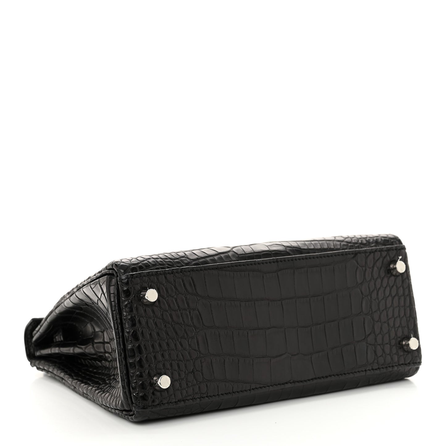 Matte Alligator Kelly Retourne 25 Black