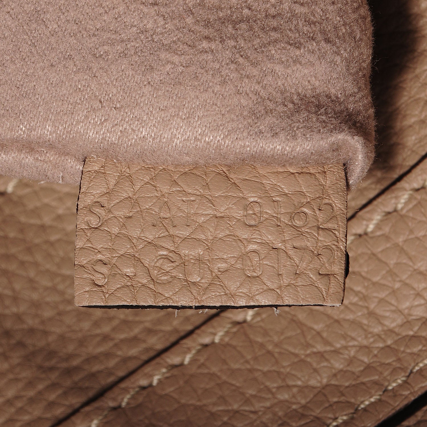 Celine Drummed Calfskin Micro Luggage Dune 8 of 8