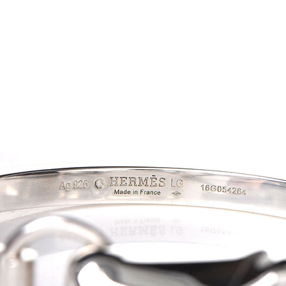 Hermes Sterling Silver PM Galop Bracelet LG 6 of 7