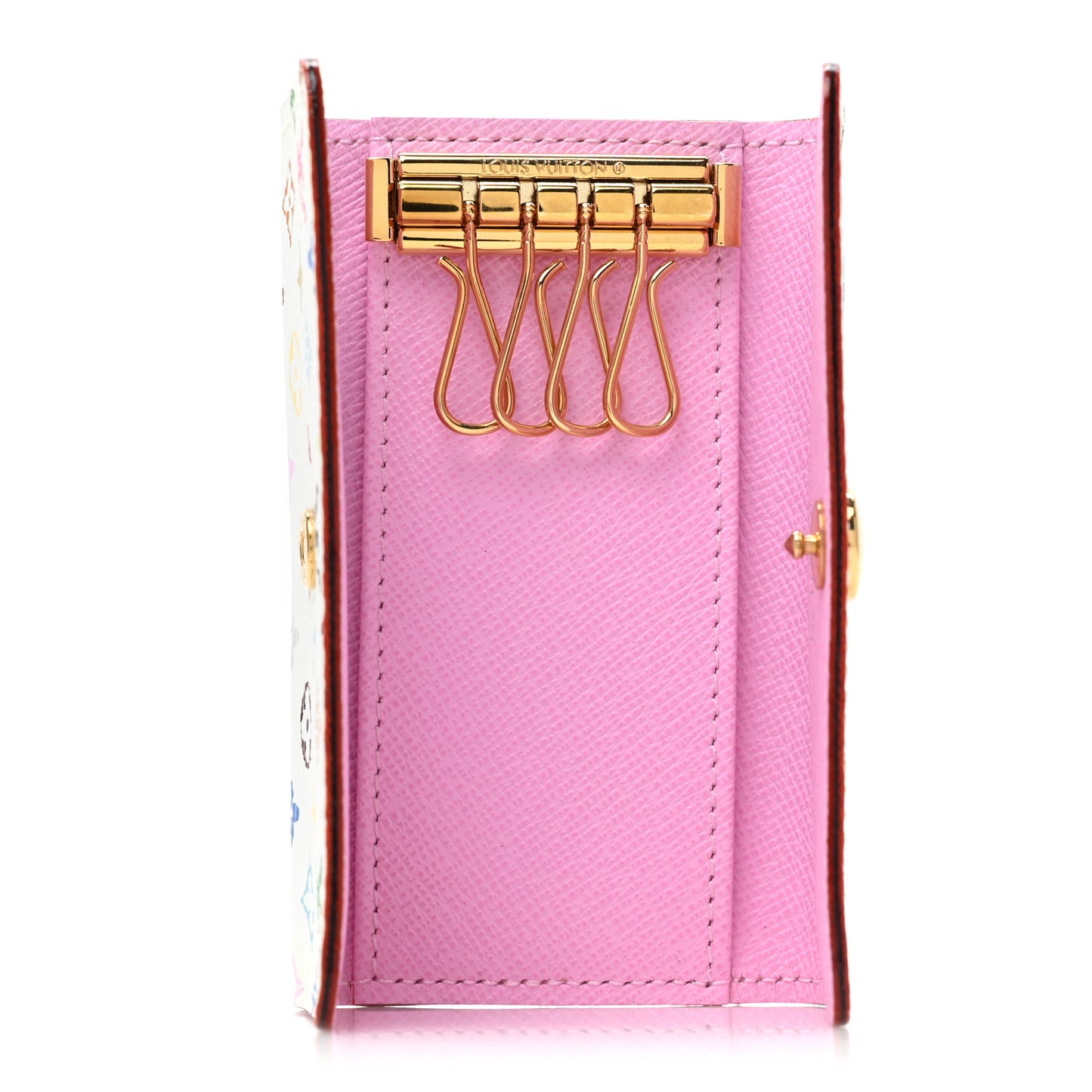 Monogram Multicolor Multicles 4 Key Holder White Litchi
