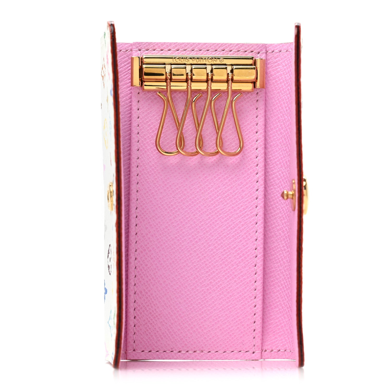 Louis Vuitton Monogram Multicolor Multicles 4 Key Holder White Litchi 5 of 9