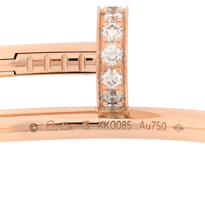 Cartier 18K Pink Gold Diamond Juste Un Clou Bracelet 15 3 of 3