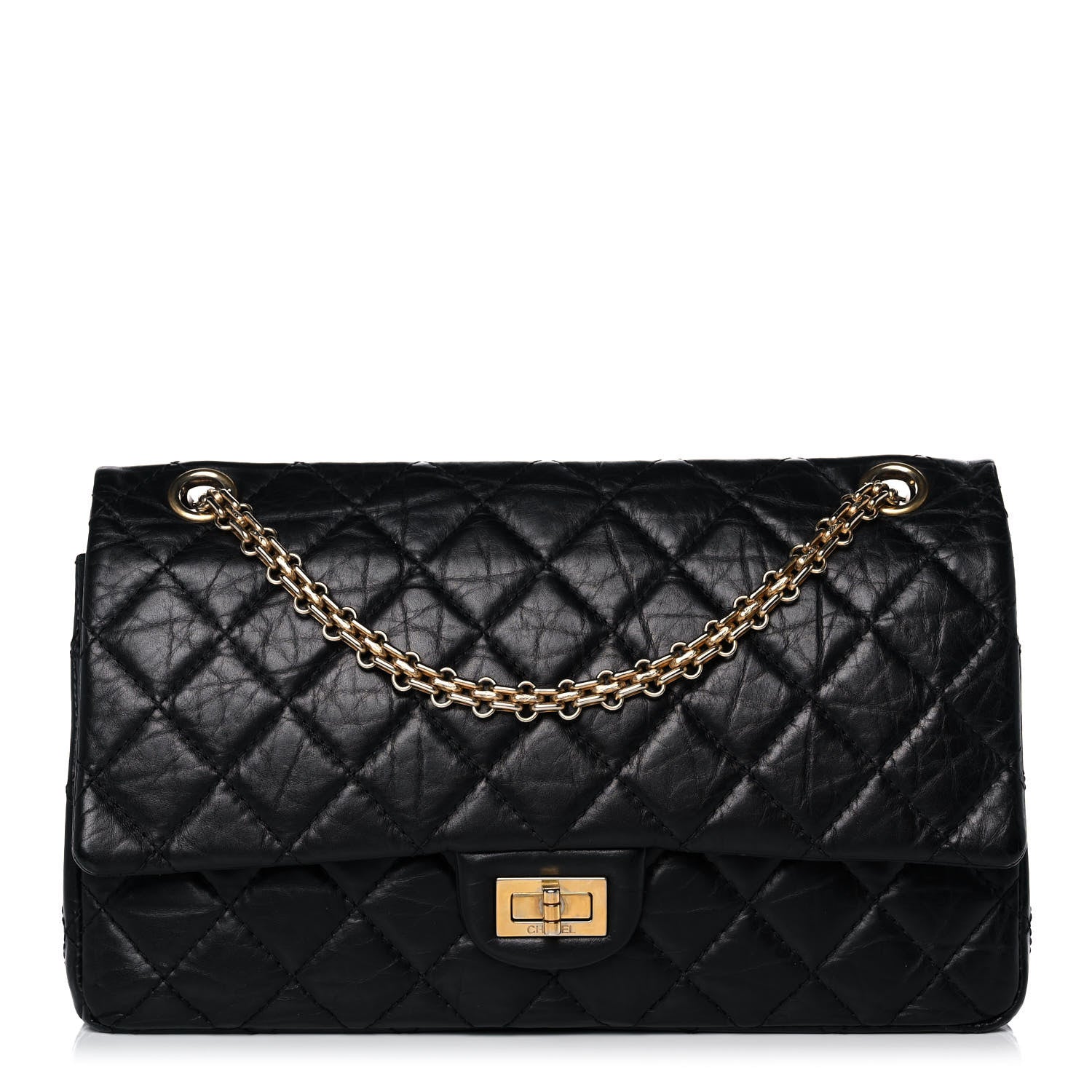 Chanel Aged Calfskin Quilted 2.55 Reissue 226 Flap Black 1 of 11