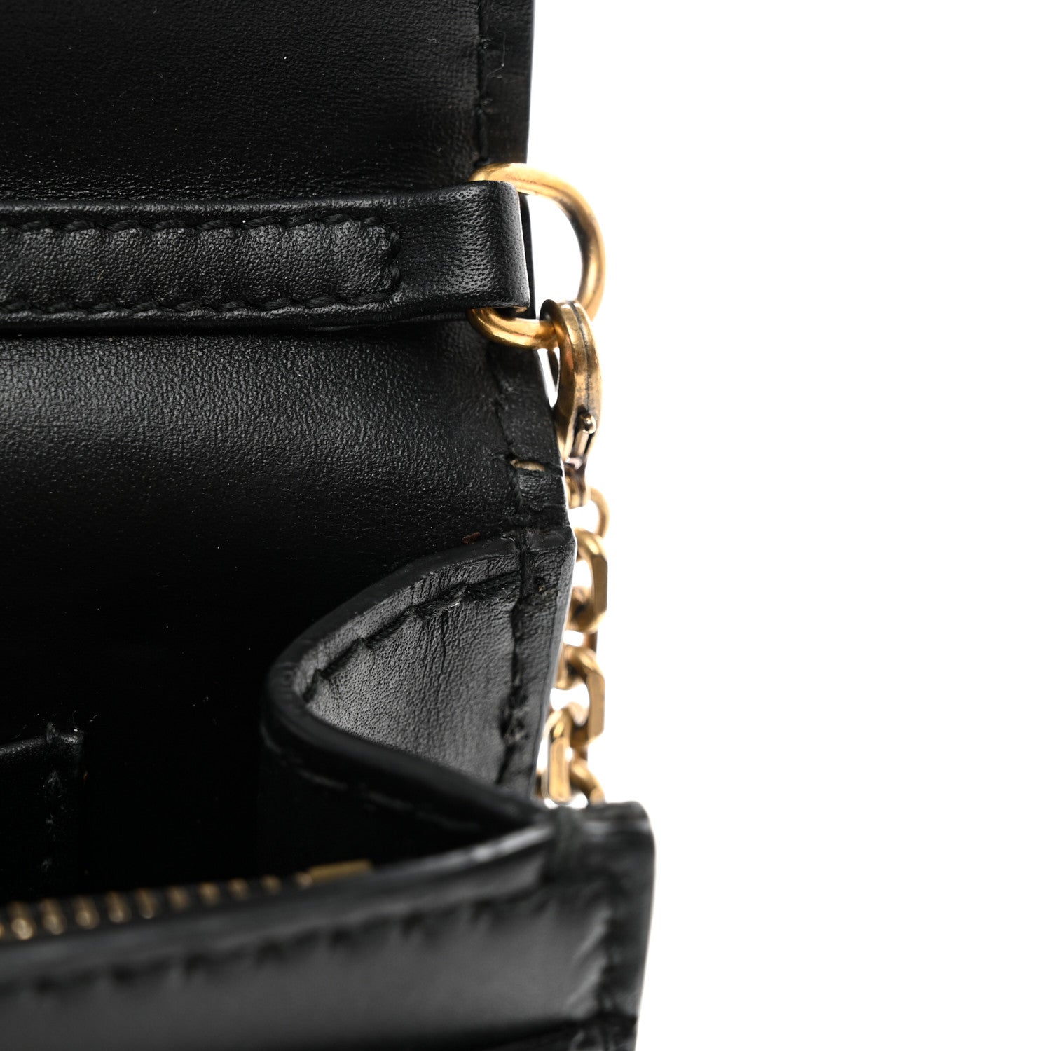 Christian Dior Calfskin J'Adior Wallet on Chain Pouch Black 9 of 13