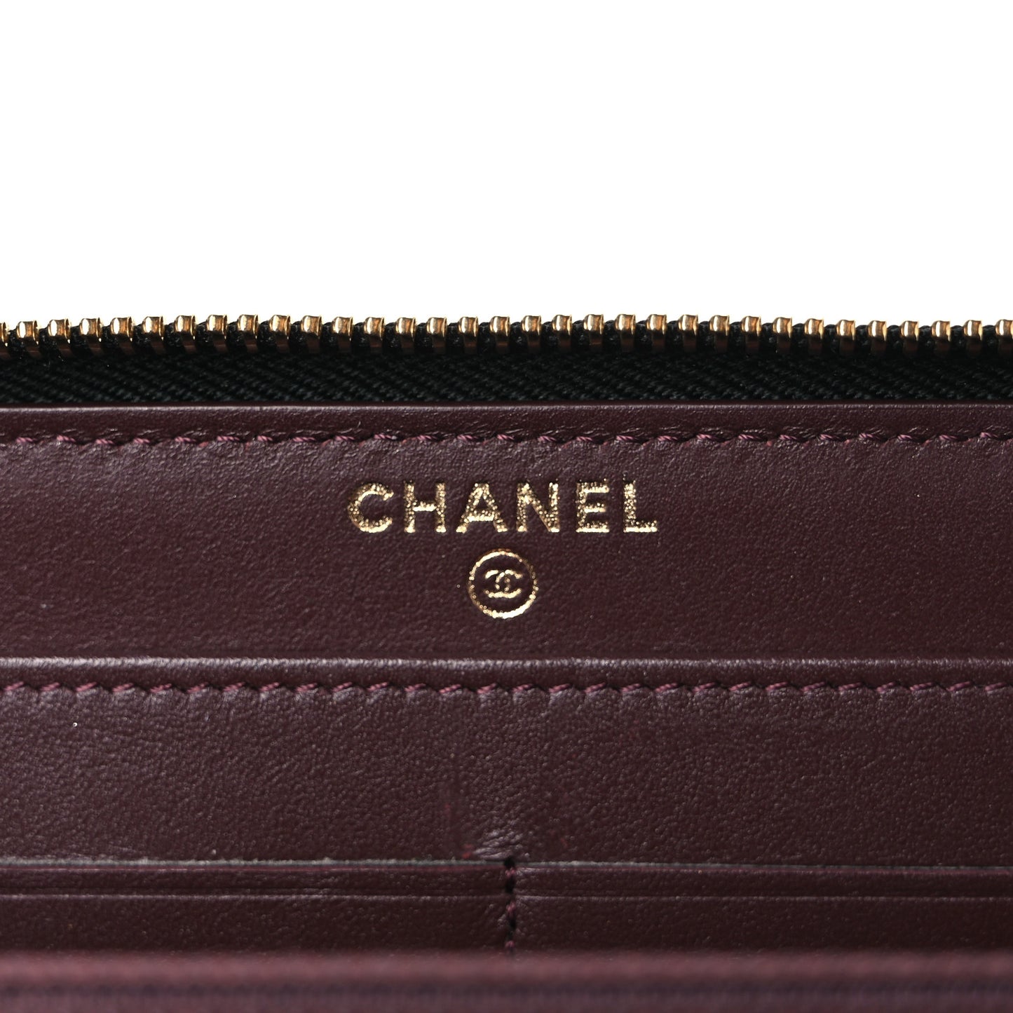Caviar Quilted Large Gusset Zip Around Wallet Black