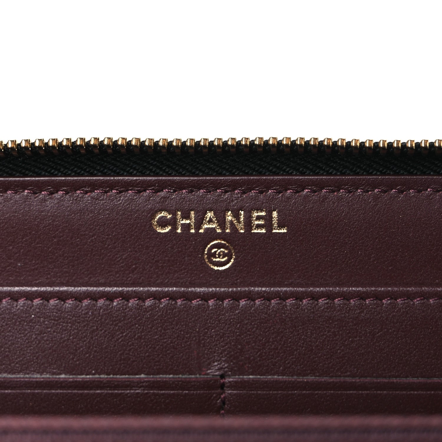 Chanel Caviar Quilted Large Gusset Zip Around Wallet Black 6 of 8