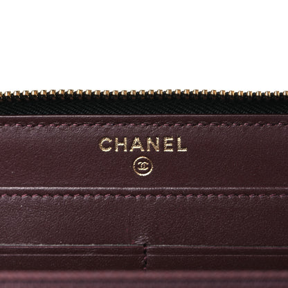 Chanel Caviar Quilted Large Gusset Zip Around Wallet Black 6 of 8