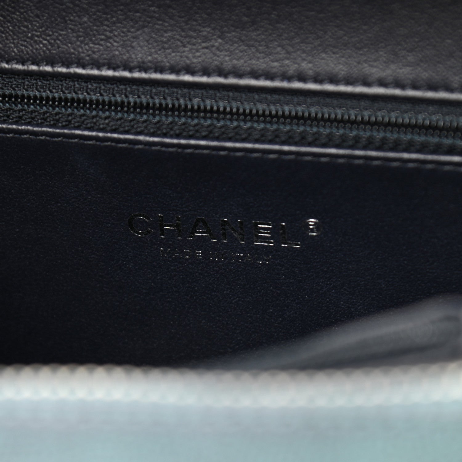 Chanel Iridescent Caviar Quilted Medium CC Filigree Vanity Case Dark Turquoise 6 of 10