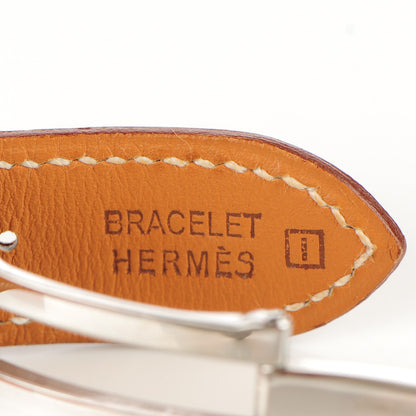 Hermes Stainless Steel Barenia 41mm Arceau Quartz Watch Fauve 6 of 6