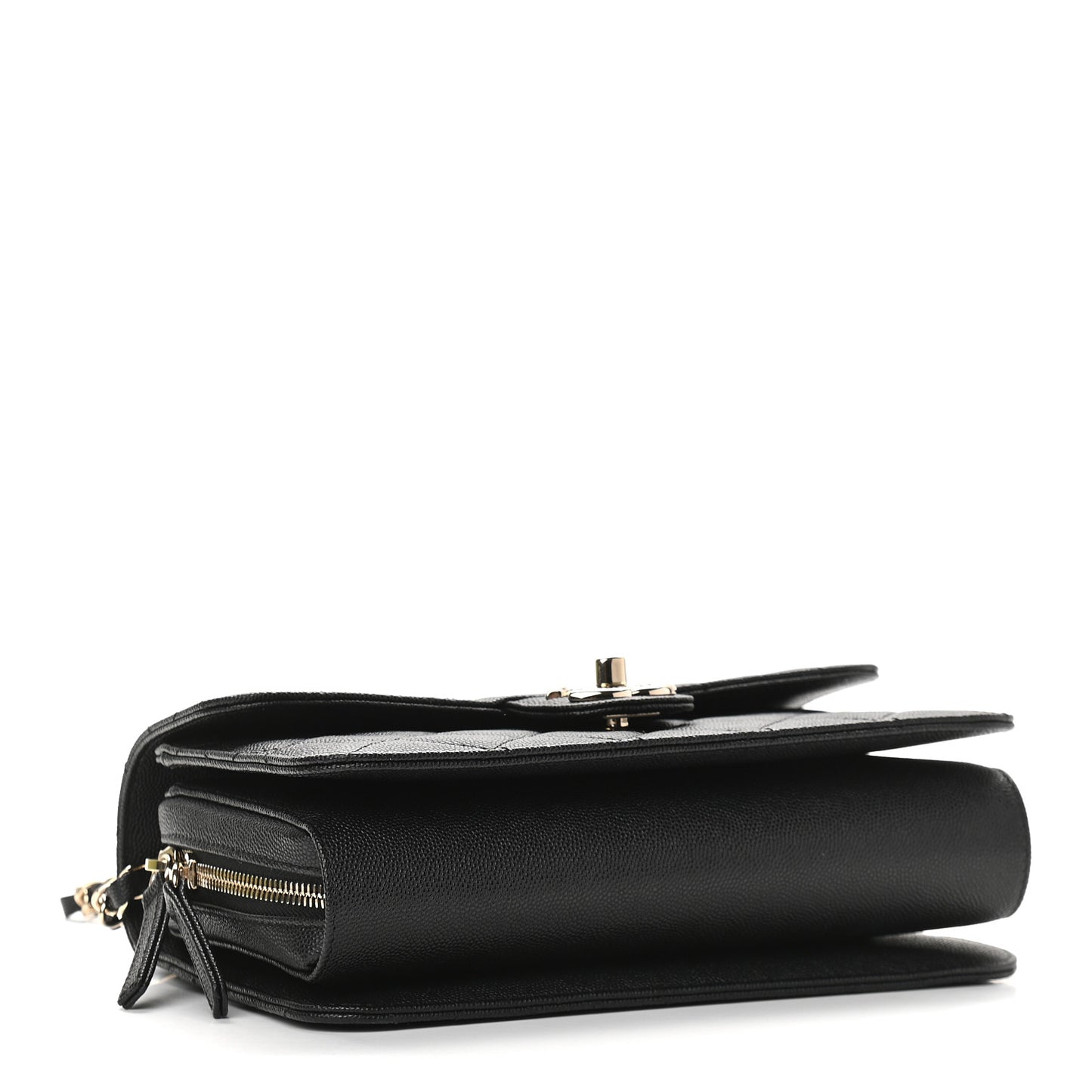 Caviar Quilted Large Like A Wallet Flap Black