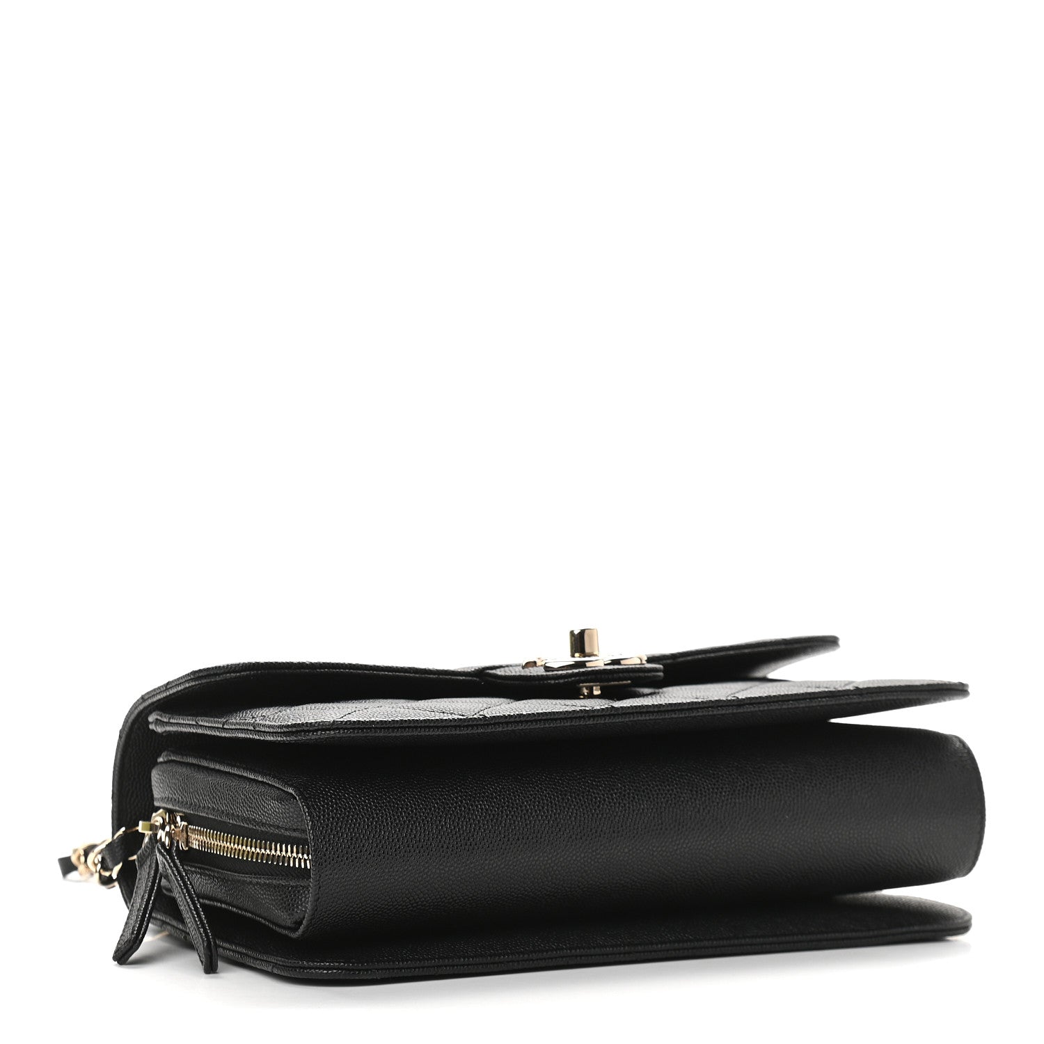 Chanel Caviar Quilted Large Like A Wallet Flap Black 3 of 8