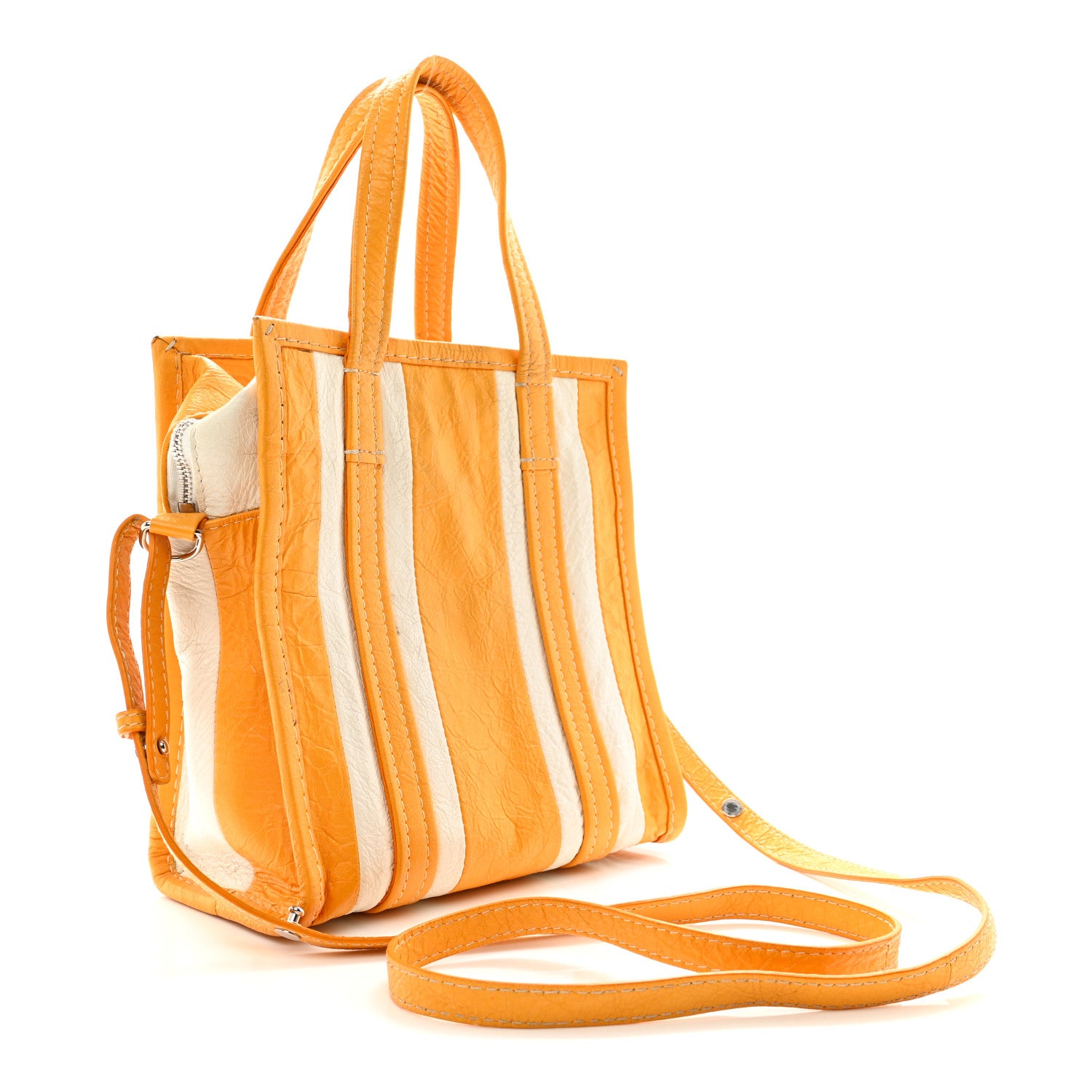 Balenciaga Veau Arena Multicolore XS Bazar Shopper Tote Jaune Miel White 3 of 18