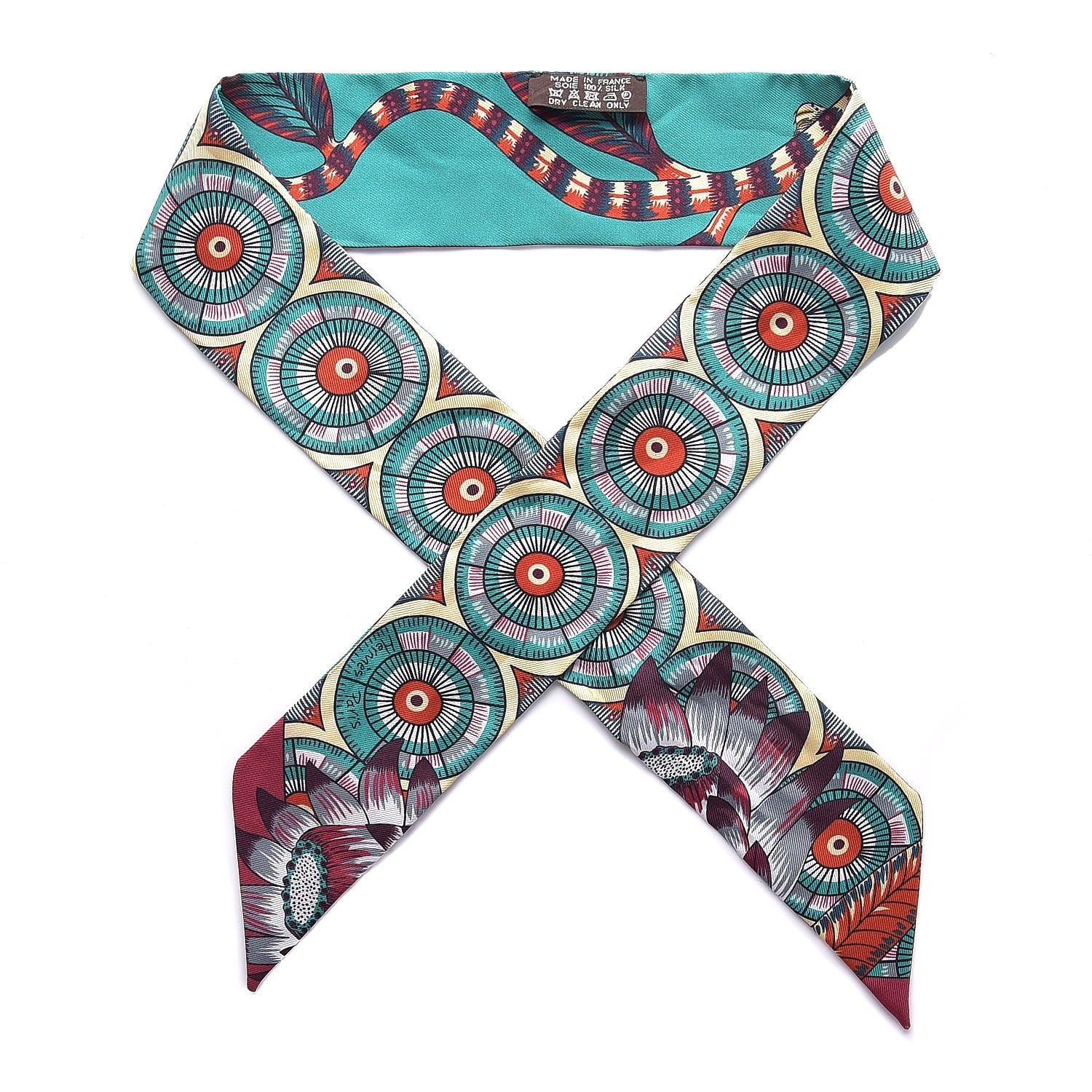 Hermes Silk The Savana Dance Twilly 1 of 5