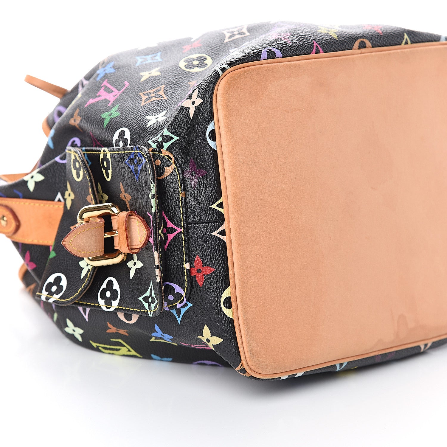 Louis Vuitton Monogram Multicolor Petit Noe Black 6 of 7