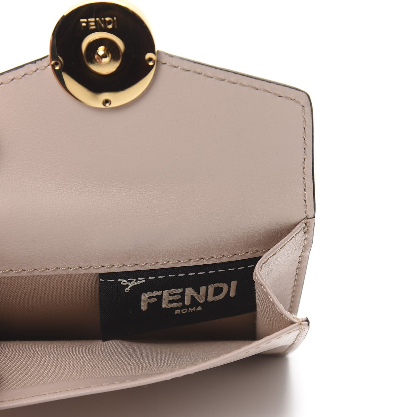 Vitello Liberty Lucido F is Fendi Micro Tri-Fold Envelope Wallet Soap